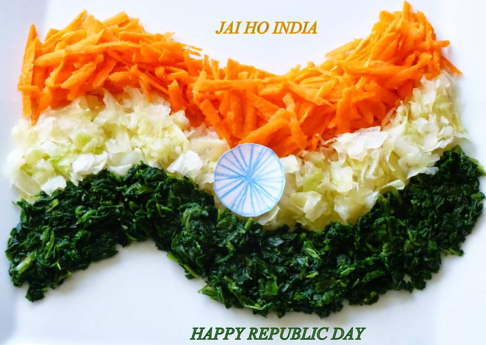 Happy Republic Day Indian Flag Salad