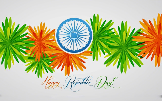 Happy Republic Day Tri Color Wallpaper