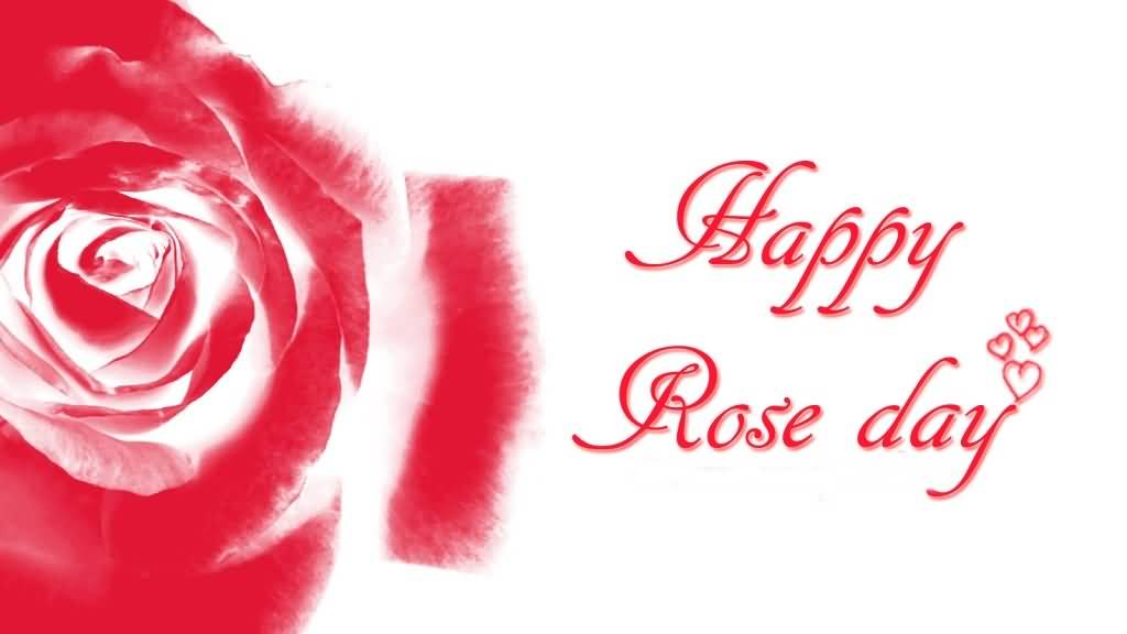 Happy Rose Day Flower Greeting Card
