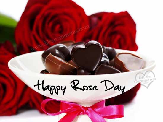 Happy Rose Day Heart Shaped Chocolates For You