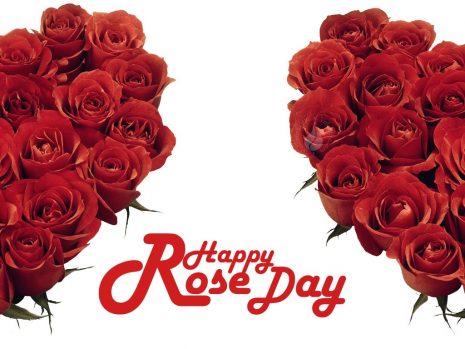 Happy Rose Day Red Rose Flowers Card