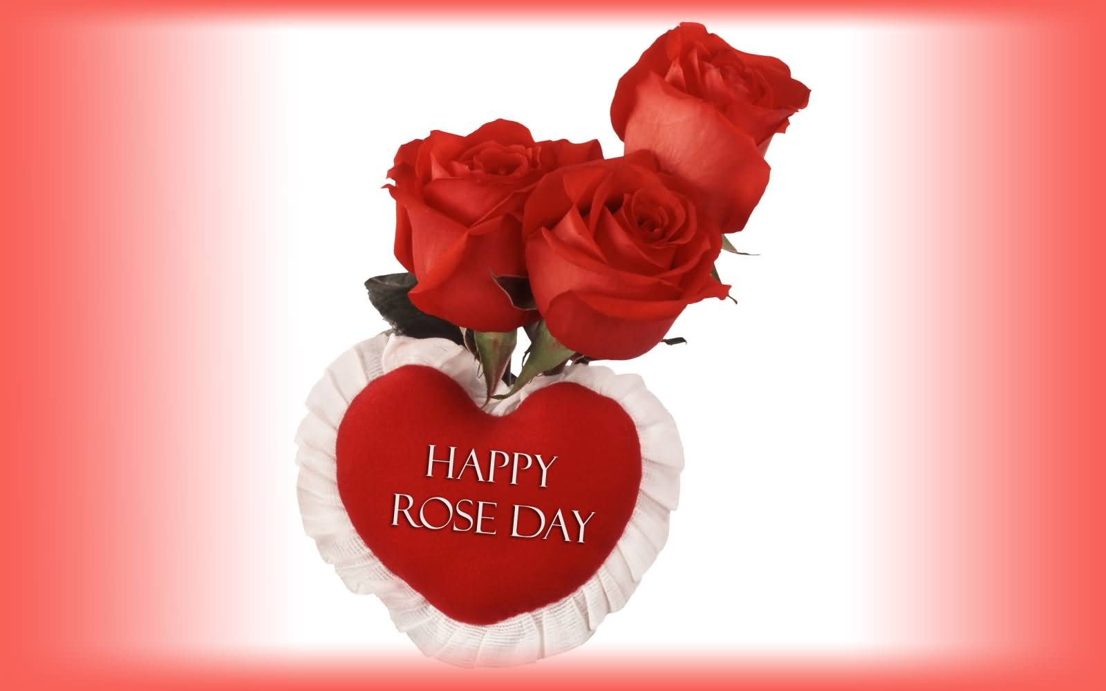 Happy Rose Day Rose Buds And Heart