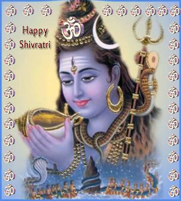 Happy  Shivratri Greeting Card