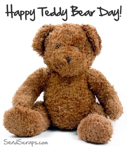 Happy Teddy Bear Day 2017 Brown Fur Teddy Bear