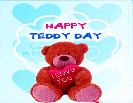 Happy Teddy Bear Day Red Teddy Bear Greeting Card
