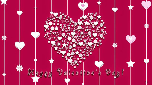 Happy Valentine's Day 2017 Adorable Heart Design Picture