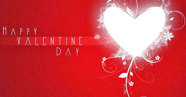 Happy Valentine's Day 2017 White Heart Picture