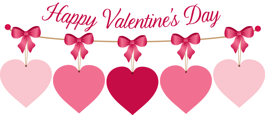 Happy Valentine’s Day Hanging Hearts