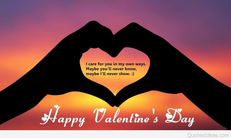 Happy Valentine's Day Heart Of Hands Wallpaper