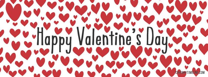 Happy Valentine’s Day Hearts Facebook Cover Picture