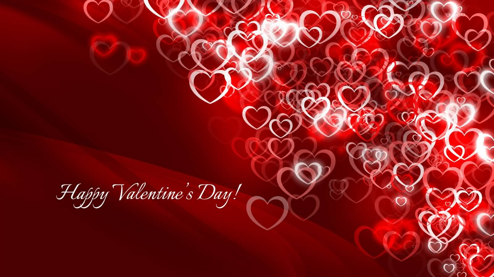 Happy Valentine’s Day Hearts HD Wallpaper For Desktop