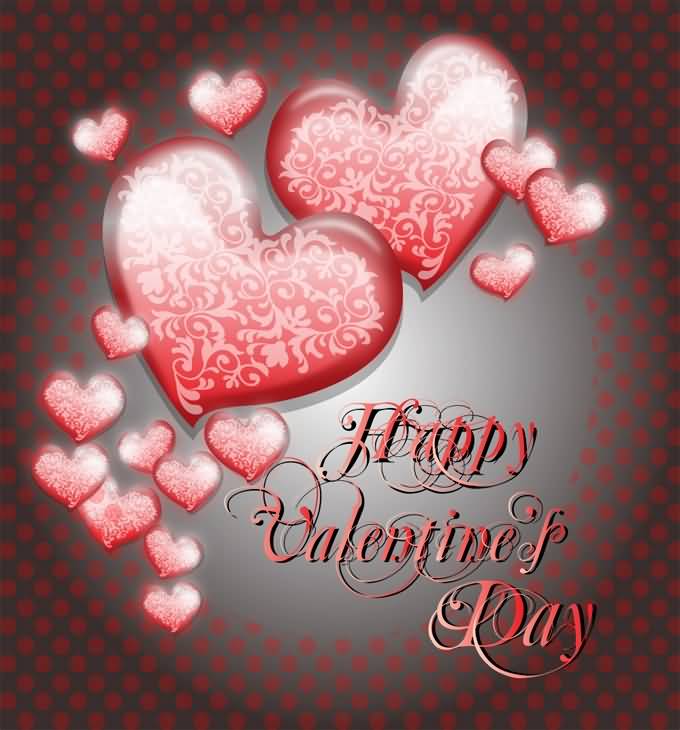Happy Valentine’s Day Hearts Wallpaper