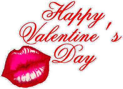 Happy Valentine's Day Lip Mark Glitter