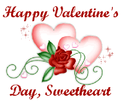 Happy Valentine's Day Sweetheart Glitter Ecard