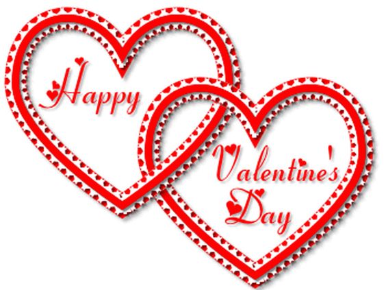 Happy Valentine's Day Two Hearts Wishes