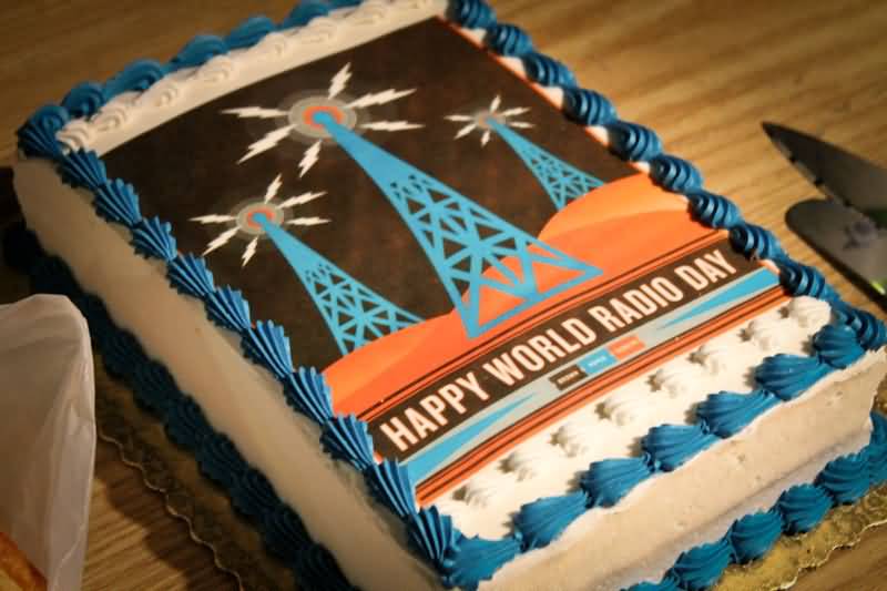 Happy World Radio Day Cake