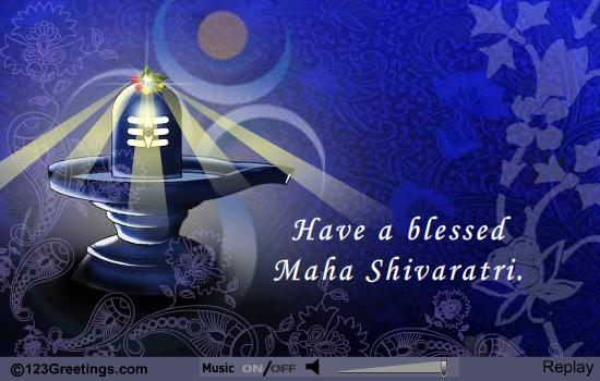 Have A Blessed Maha Shivaratri Card