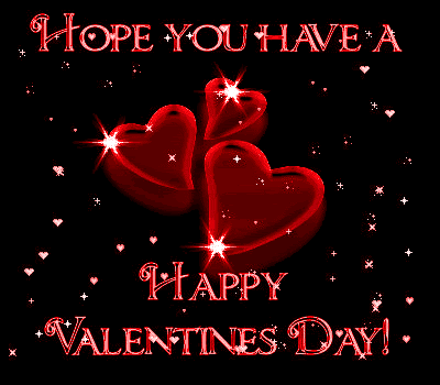 Hope You Have Happy Valentine's Day Glitter Picture