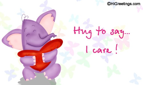 Hug To Say I Care Happy Hug Day