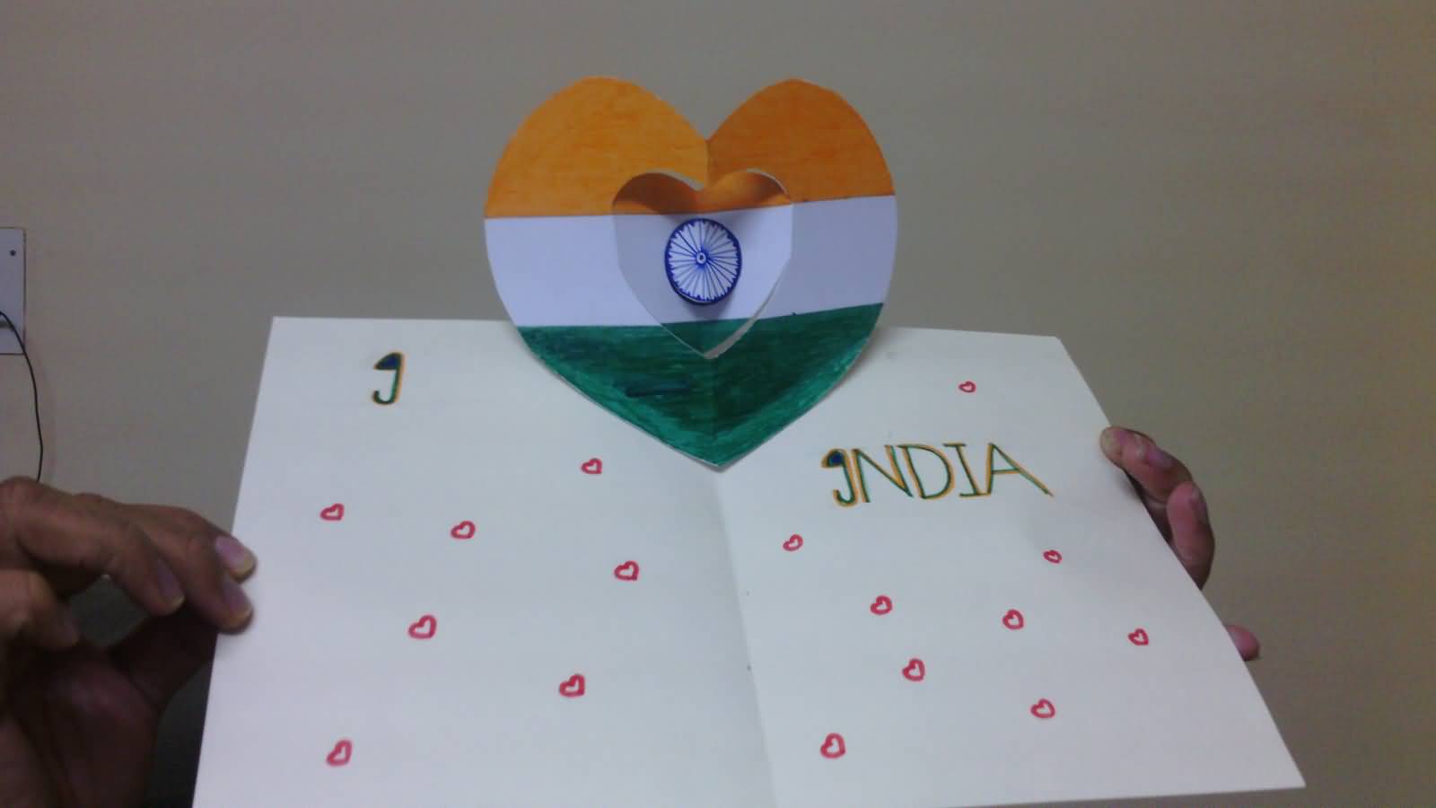 I Love India Republic Day Beautiful Greeting Card