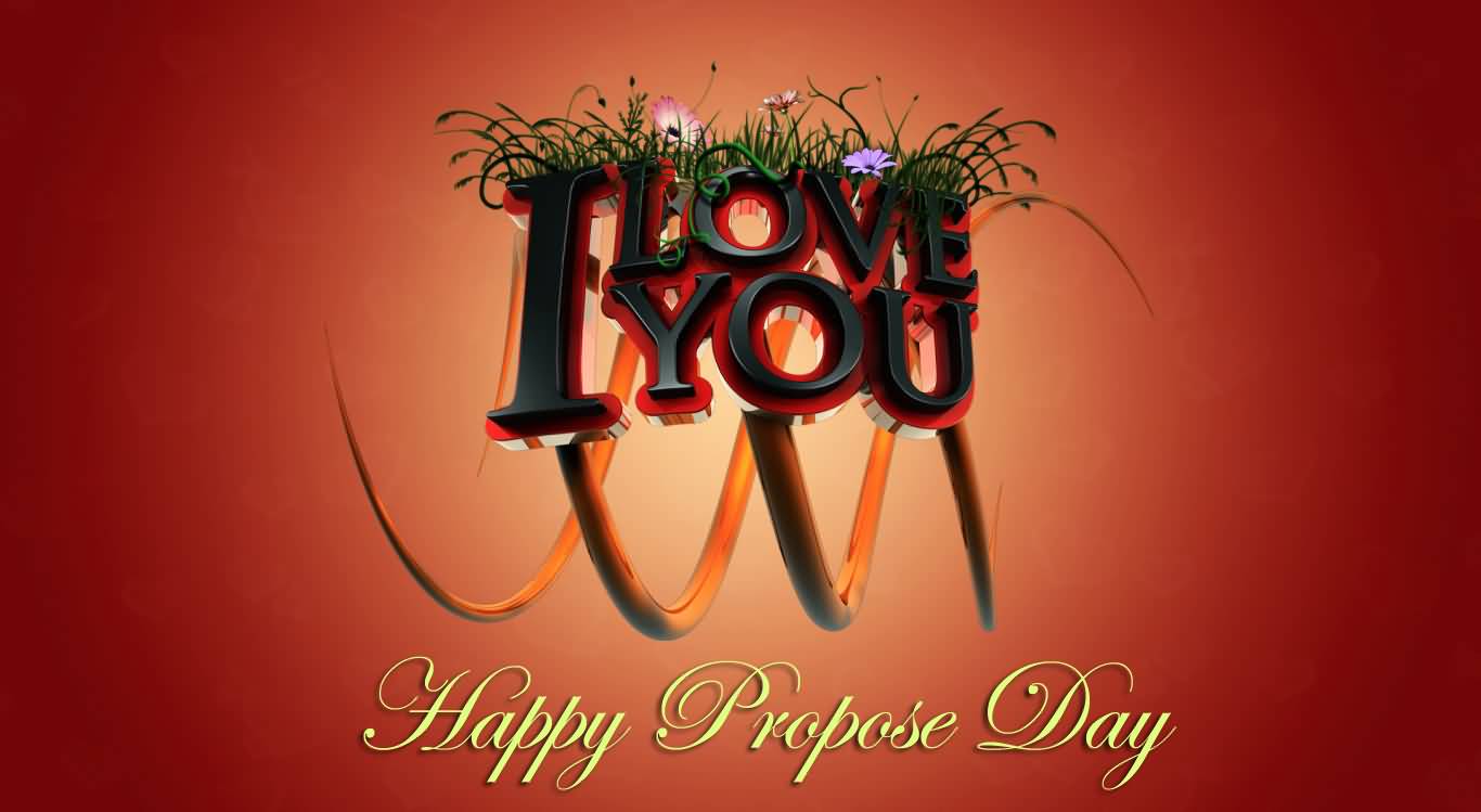 I Love You Happy Propose Day Greeting Card