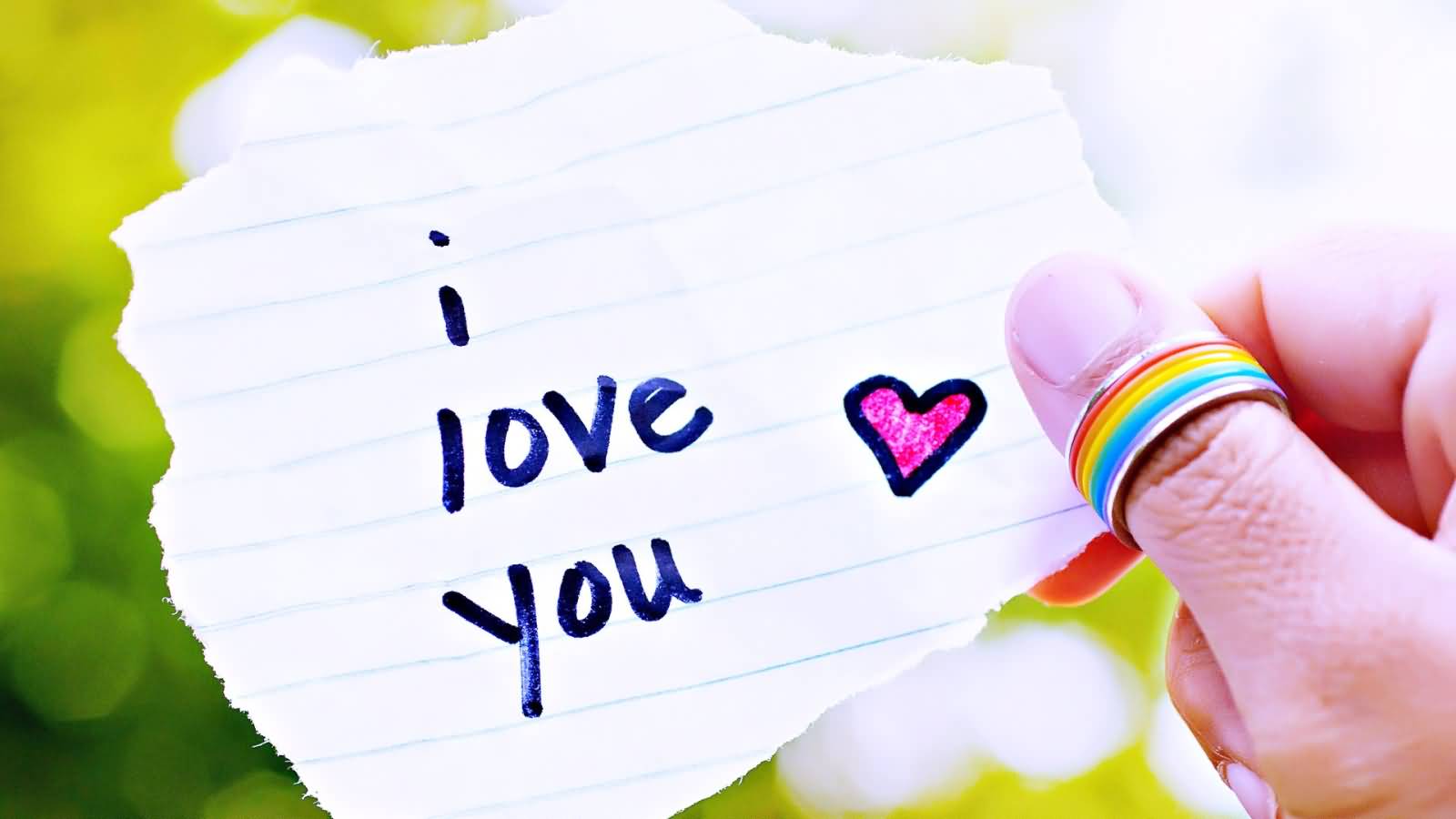 I Love You Note In Hand Happy Propose Day