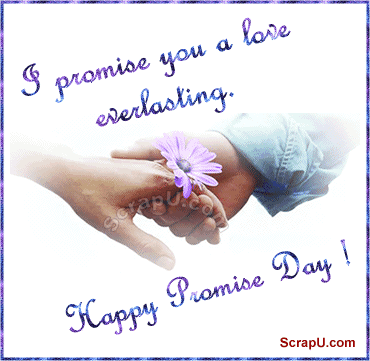 I Promise You A Love Everlasting Happy Promise Day Glitter Ecard