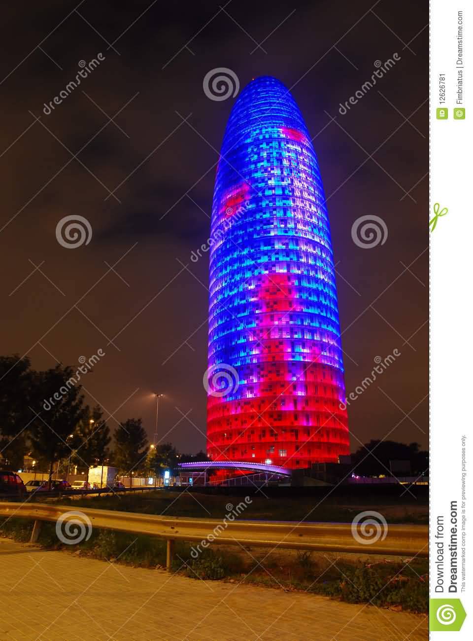 Iconic Torre Agbar In Barcelona