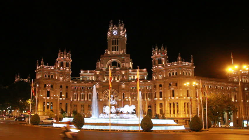 Incredible View Of Cybele Palace At Night