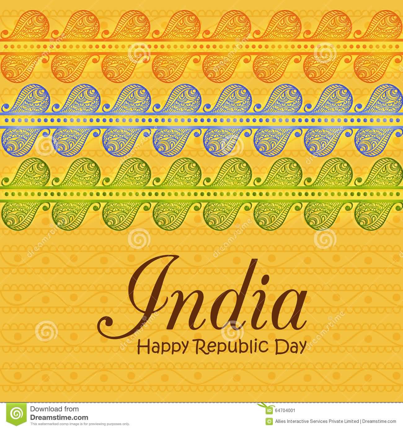 India Happy Republic Day Beautiful Greeting Card