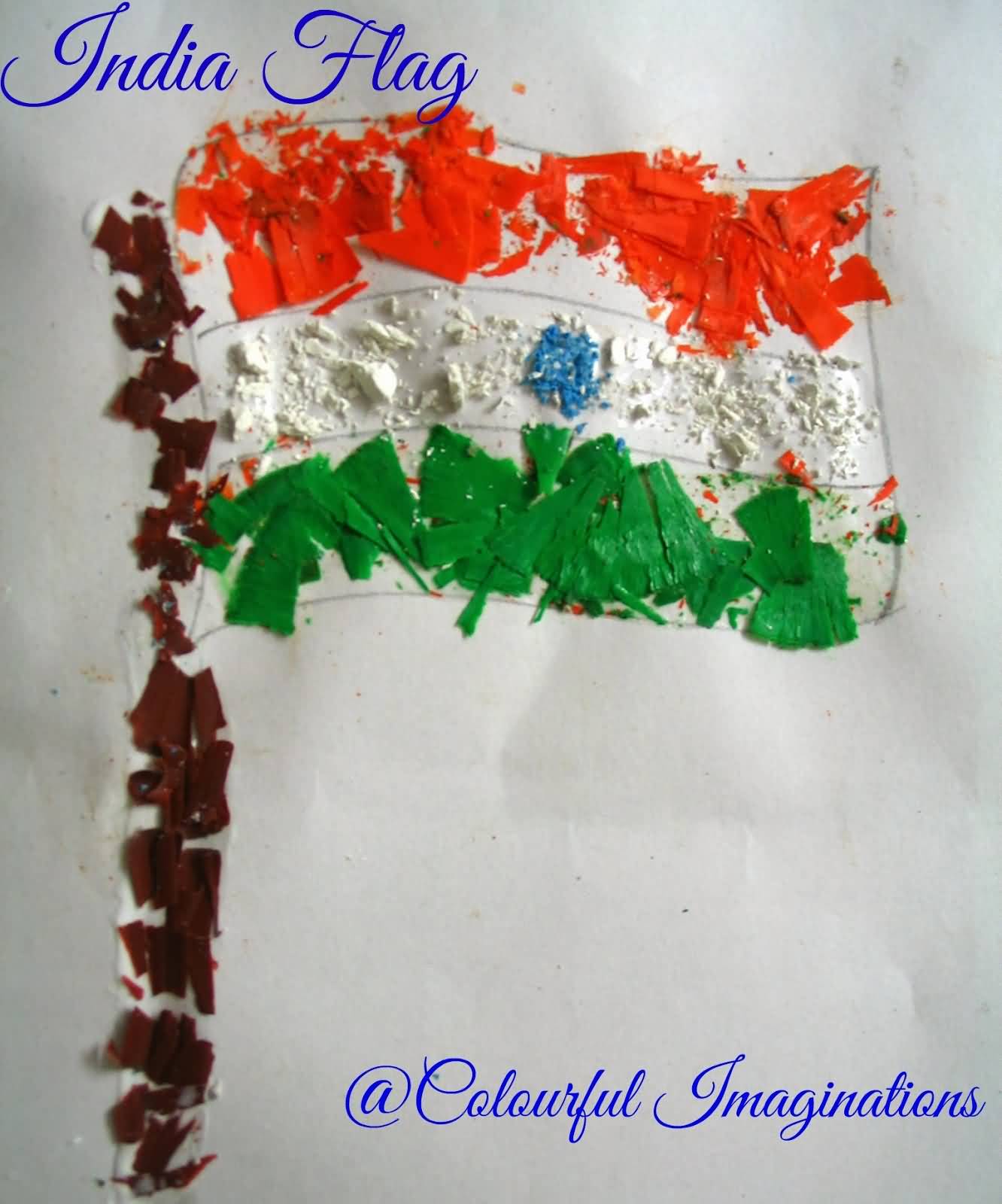 Indian Flag Art Happy Republic Day