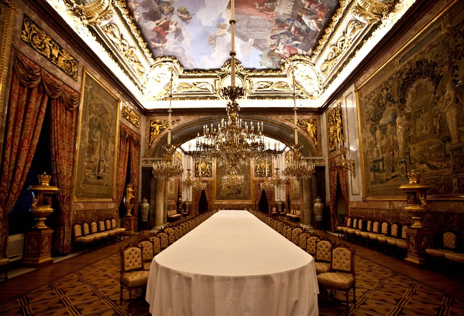 Interior Of The Royal Palace Of Madrid