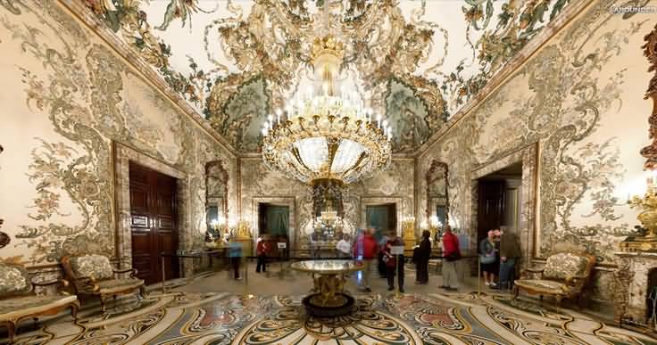 Interior View Of The Royal Palace Of Madrid