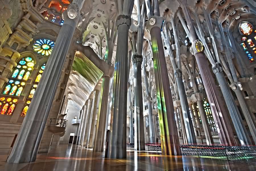 Interior View Of The Sagrada Família