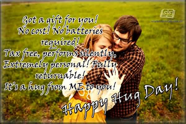 It's A Hug From Me To You Happy Hug Day 2017