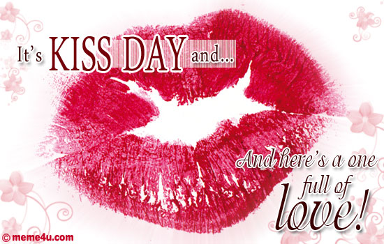 It’s Kiss Day And Here’s A One Full Of Love Greeting Card