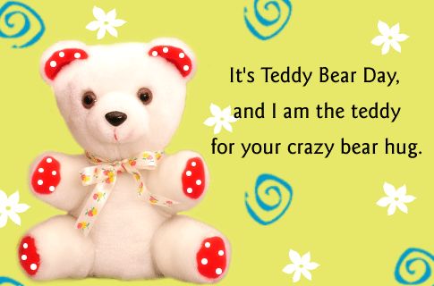 It's Teddy Bear And I Am The Teddy For Your Crazy Bear Hug Card