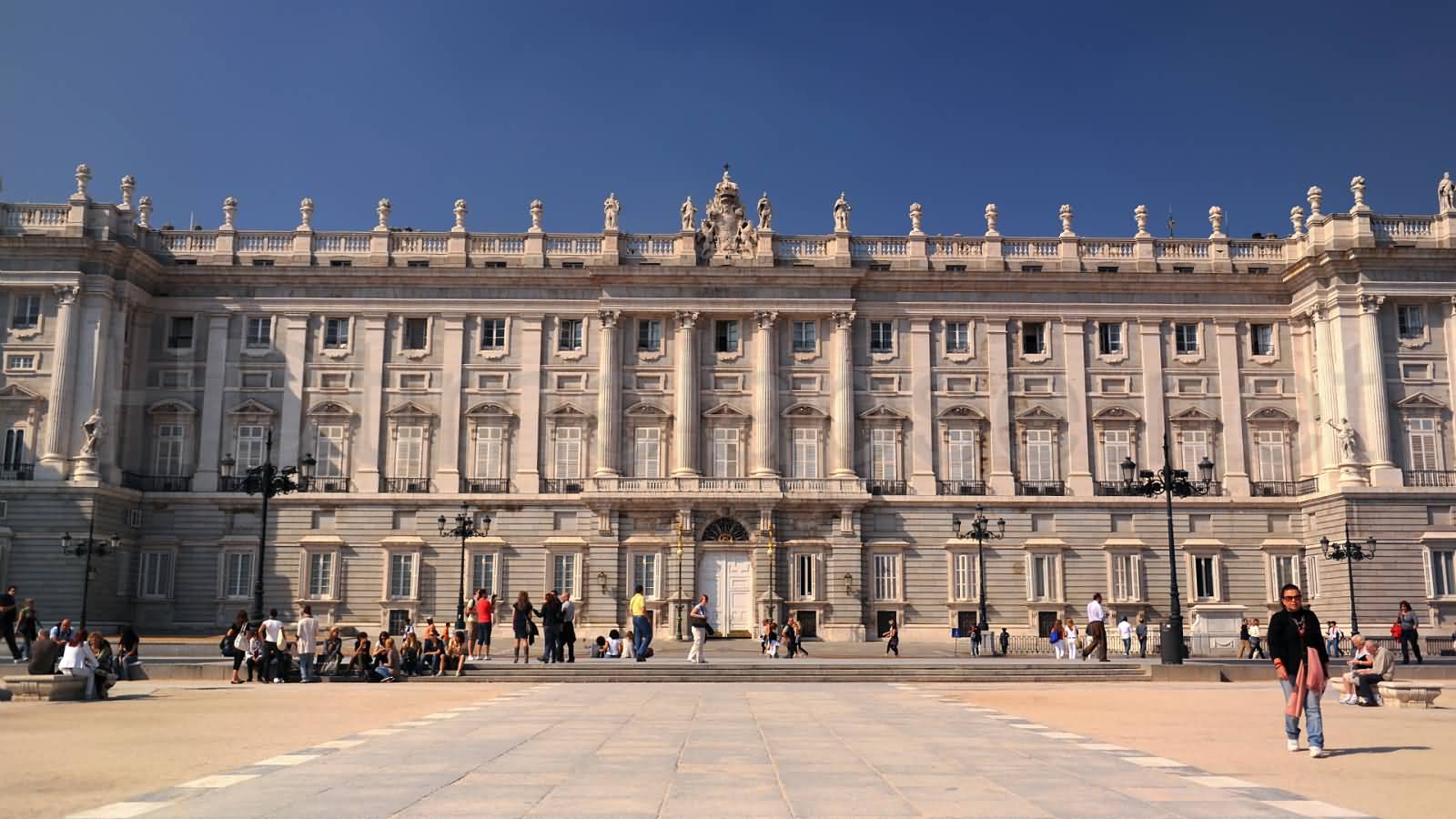 Madrid Royal Palace Facade View