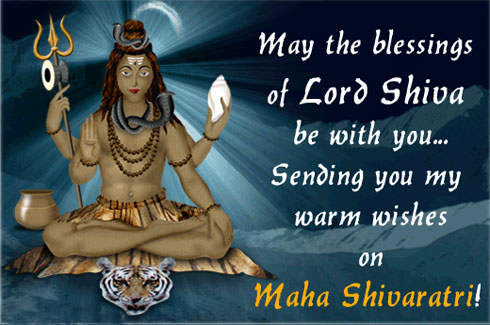May The Blessings Of Lord Shiva Be With You Sending You My Warm Wishes On Maha Shivratri 2017