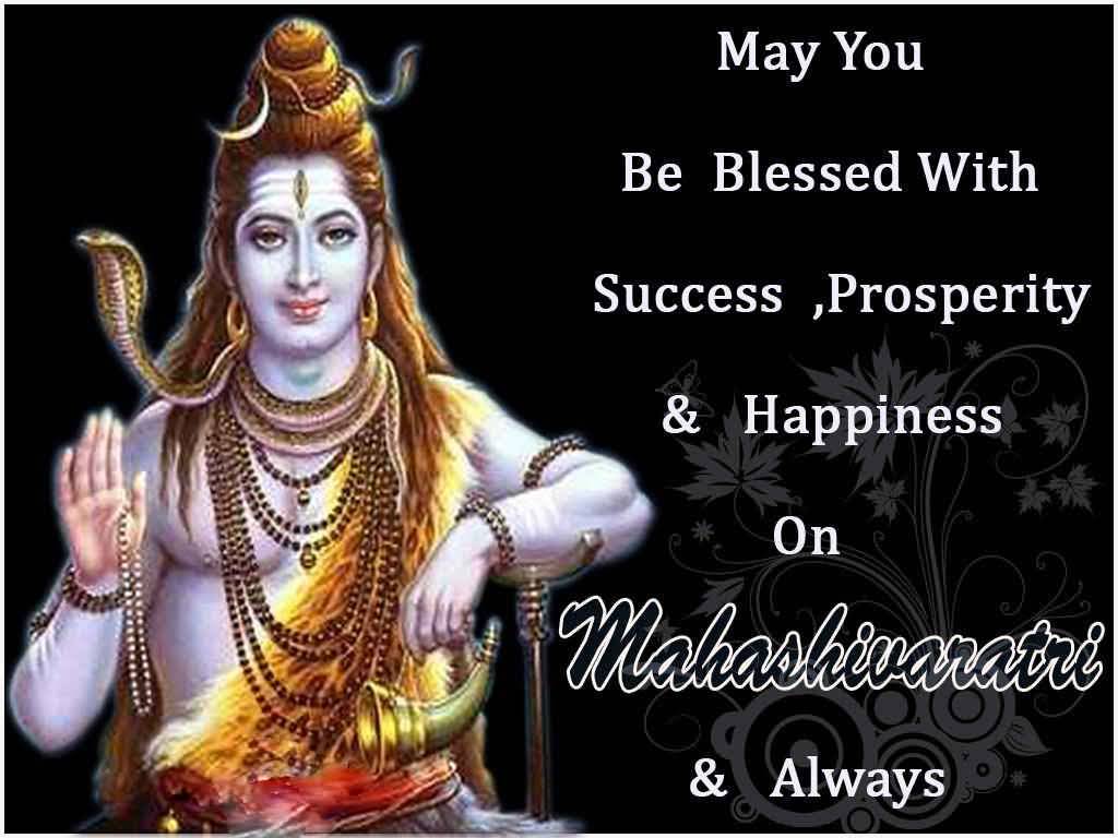 May You Be Blessed With Success, Prosperity & Happiness On Maha Shivratri & Always
