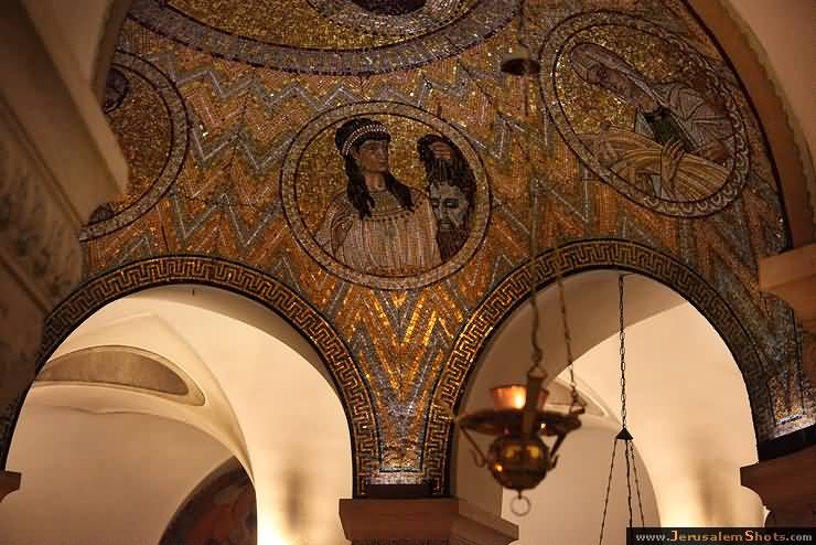 Mosaic Inside The Dormition Abbey