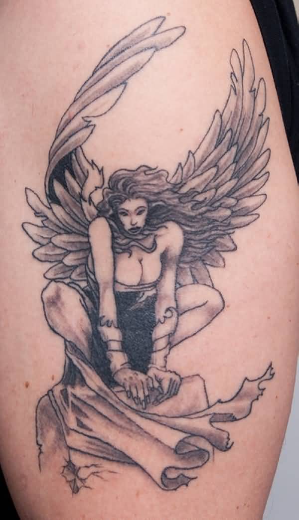 Nice Angel Tattoo Image