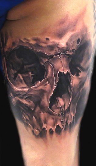 Nice Skull Tattoo Idea