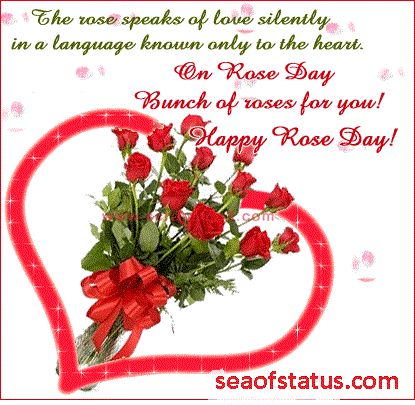 On Rose Day Bunch Of  Roses For You Happy Rose Day Greeting Card