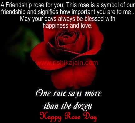 One Rose Says More Than The Dozen Happy Rose Day