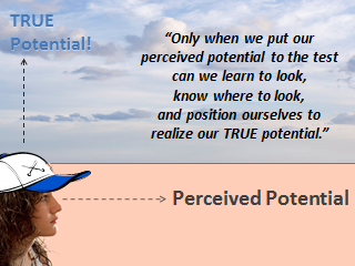 Only when we put our perceived potential to the test can we learn and know where to look & position ourselves to realize our TRUE …