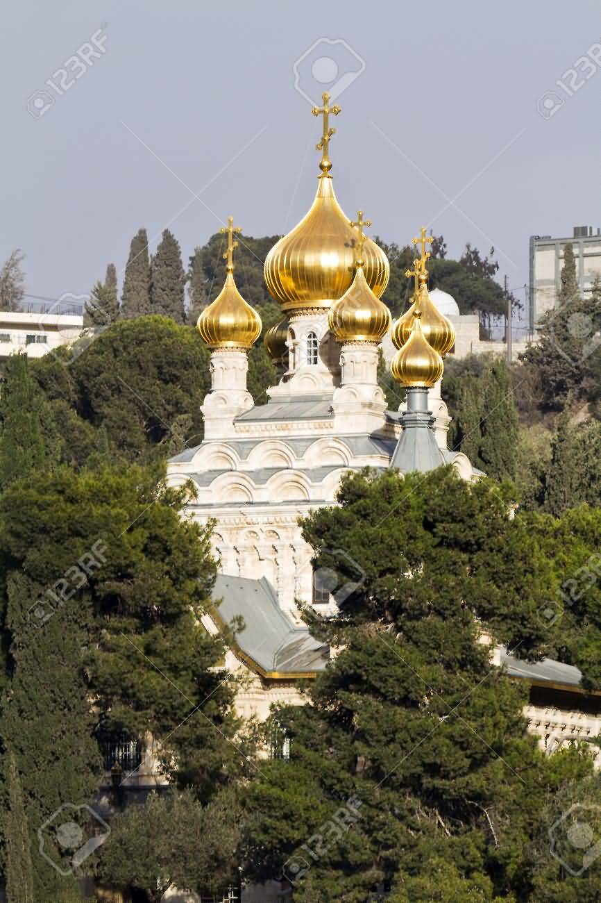 Orthodox Church Of Saint Mary Magdalene At Olives Mount Of Jerusalem, Israel