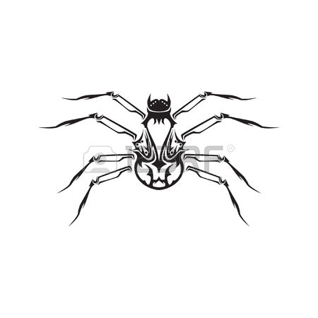 Outline Spider Tattoo Design
