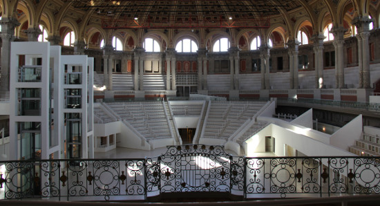 Oval Hall Of The Palau Nacional In Montjuic