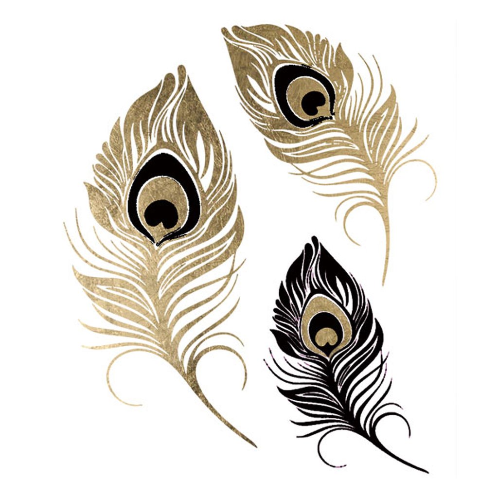 peacock feather tattoos black and white